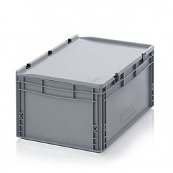 Transportbox mit Deckel 60x40x28,5-grau